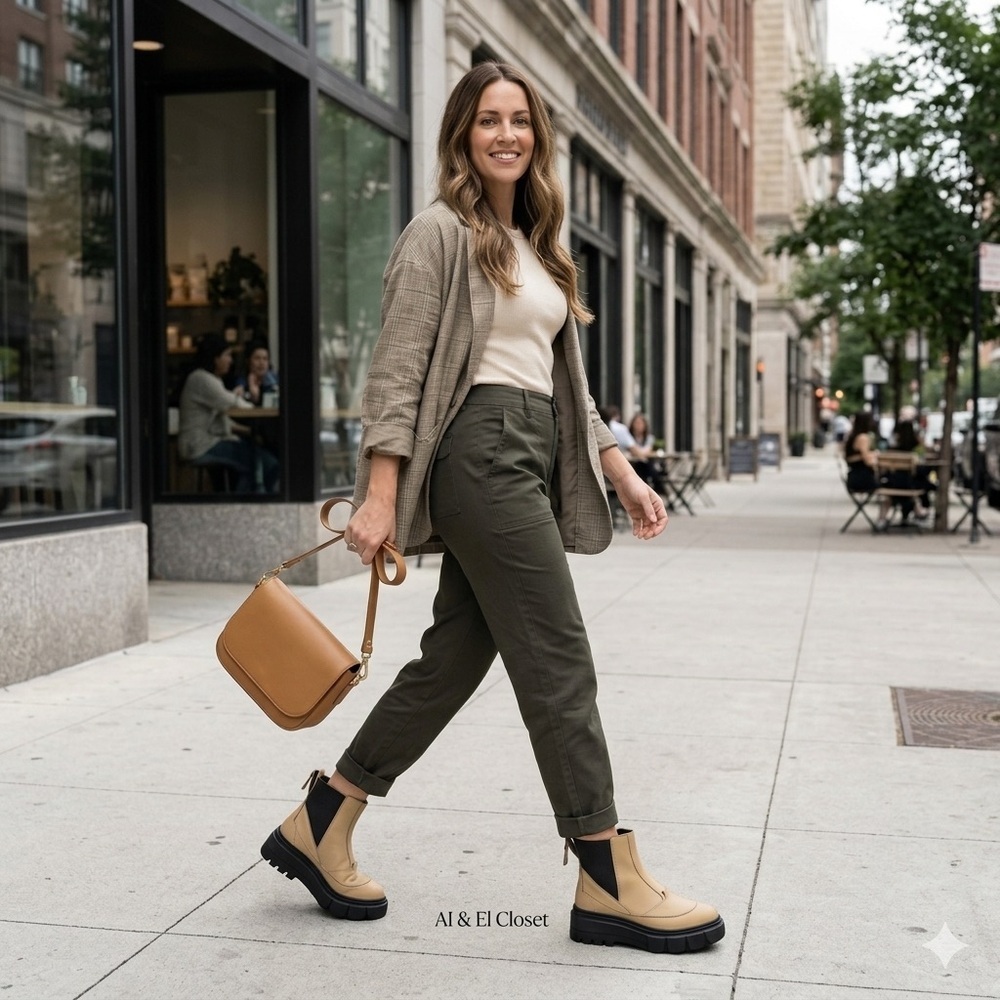 Sorel Caribou X Chelsea WP Tan Waterproof Chunky Lug Boots Women’s 11 New In Box - Picture 3 of 15